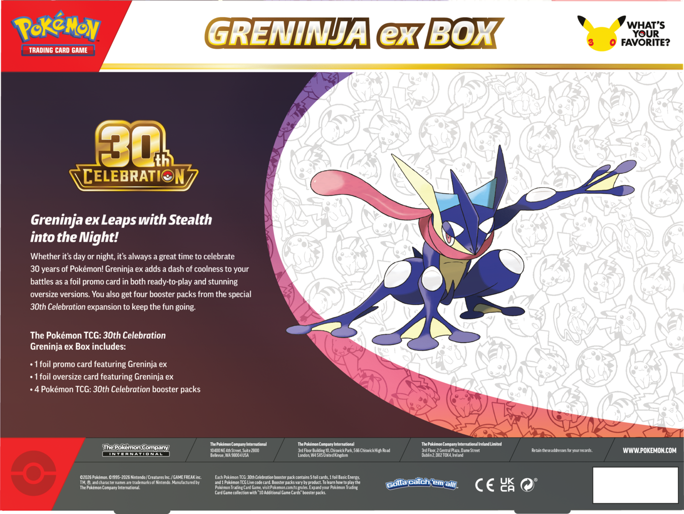 Live break - Pokémon TCG: 30th Celebration - Ex Box - Greninja ex