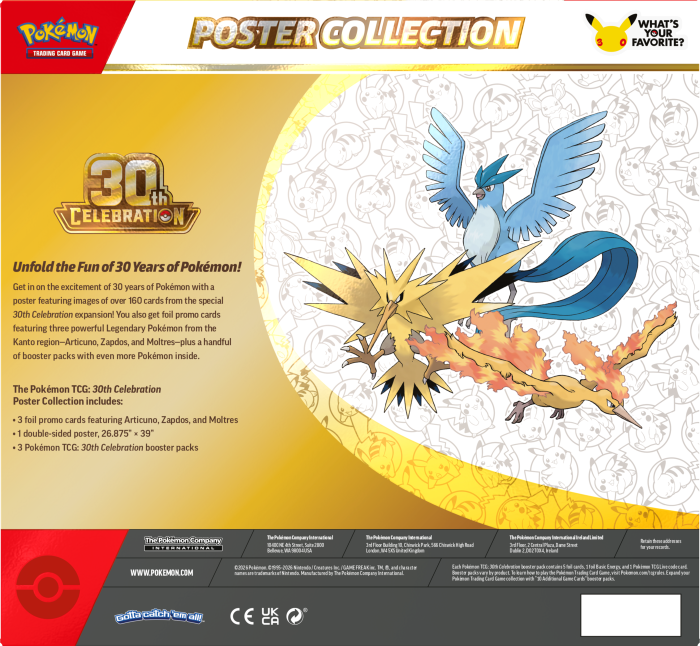 Pokémon TCG: 30th Celebration - Poster Collection
