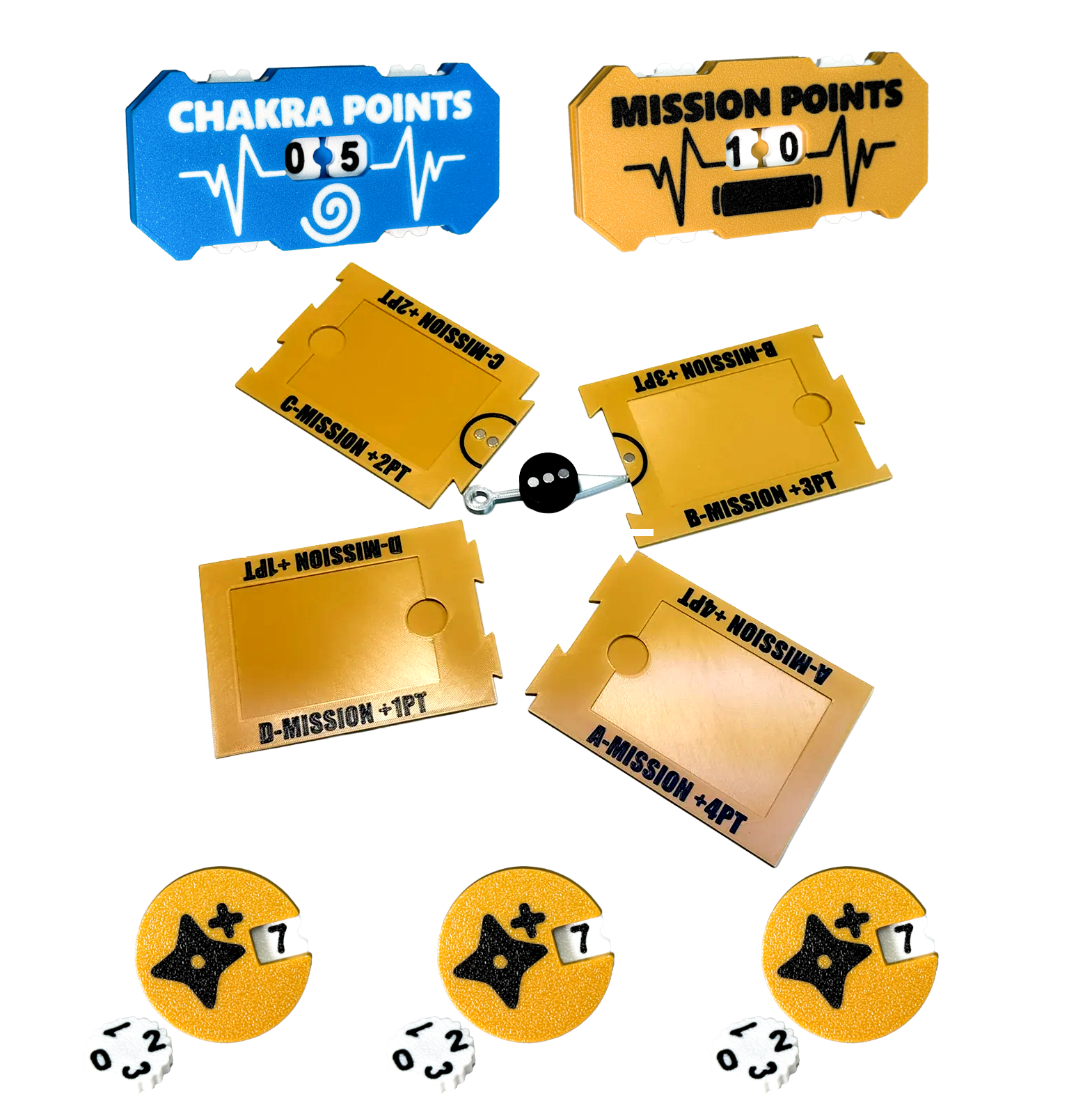 Zestaw gracza Naruto Mythos - brązowy