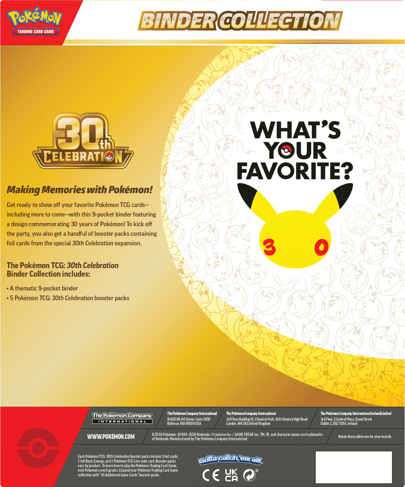 Pokémon TCG: 30th Celebration - Binder Collection