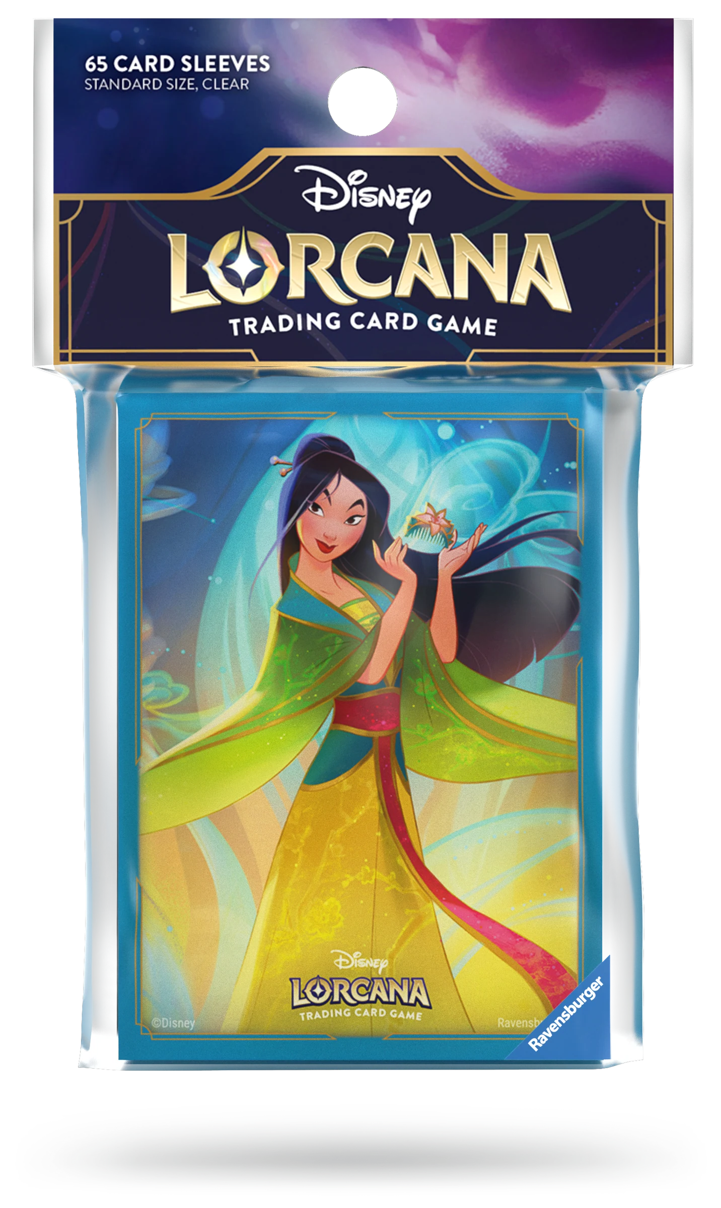 Disney Lorcana: Fabled - koszulki na karty, 65 sztuk (Mulan)