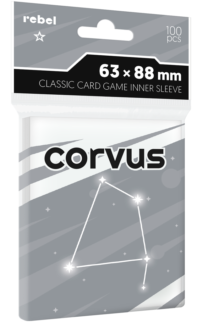 Rebel: koszulki wewnętrzne Corvus Inner Sleeve Light 63 x 88 mm, 100 sztuk